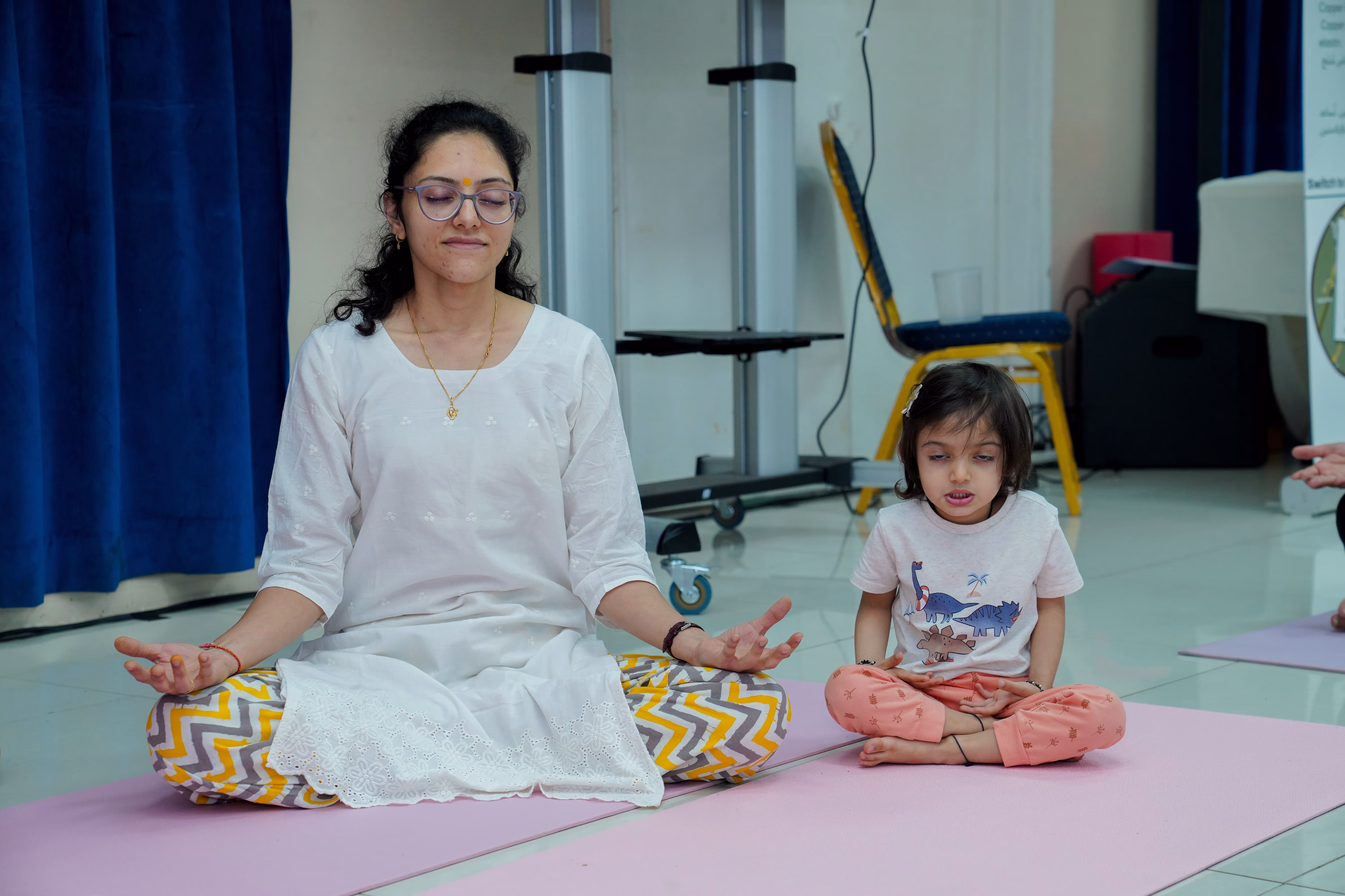 mother and child vedic yoga
